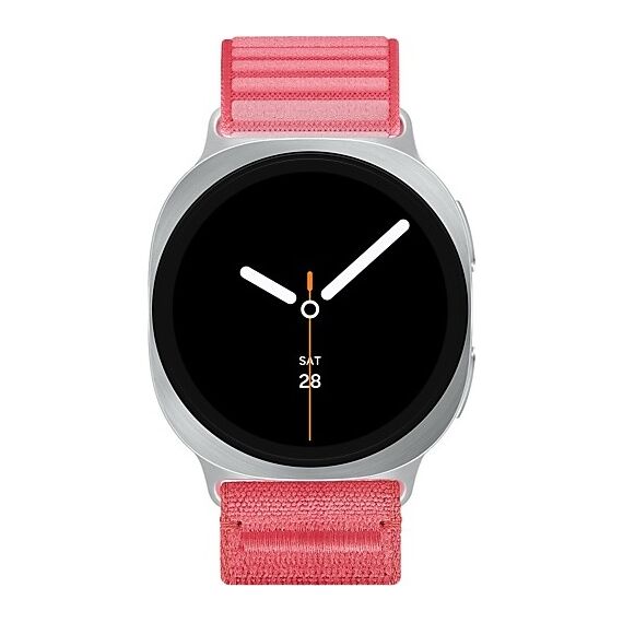 Galaxy Watch8 | 40 мм | 4G LTE | Silver | Fabric/Red | M/L, Размер: 40 мм, Цвет: Silver, Тип ремешка: Fabric, Цвет ремешка: Red, Размер ремешка: M/L, Подключение часов: Bluetooth / Wi-Fi + 4G LTE, изображение 2